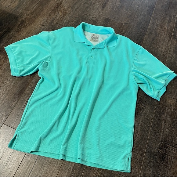 Reel Legends Performance Mens Polo Top Short Sleeved Size Medium - Picture 1 of 10